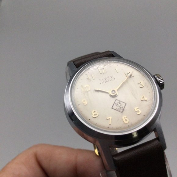 Vintage 1960's Timex BSA Cub Scout Watch Manual Wind 28mm Dial Working - Picture 5 of 11